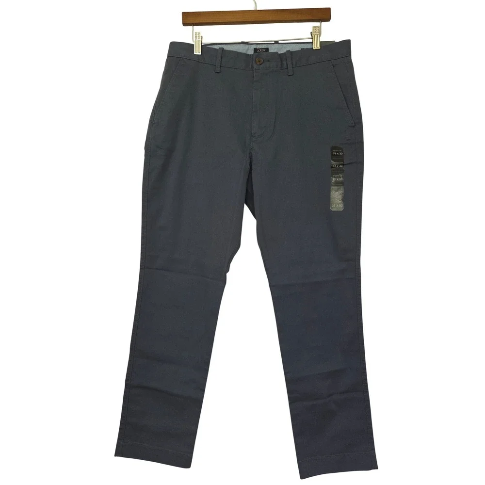 J. Crew Original Chino Pant Athletic Slim Mens 33x30 Blue NWT $98 CO401